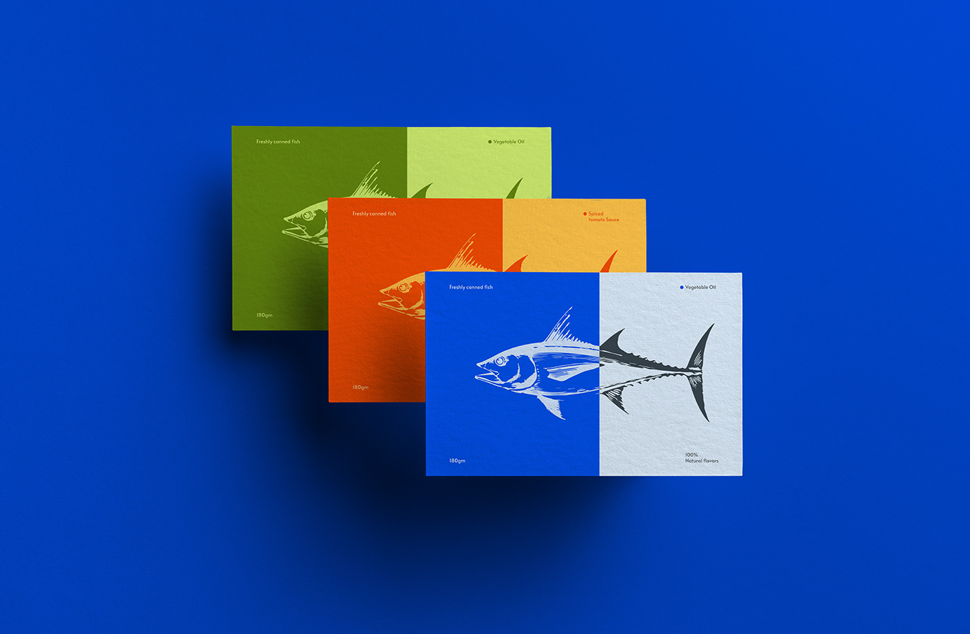 Ocean fish Logo Design seafood brand identity branding  Brand Design Packaging product design  Corporate Identity