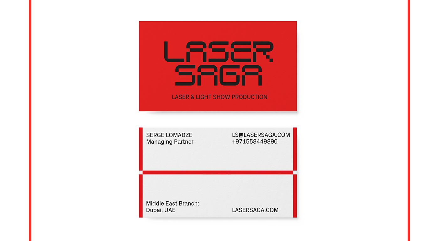 brand branding  identity laser saga Logotype spiilka laser Typeface