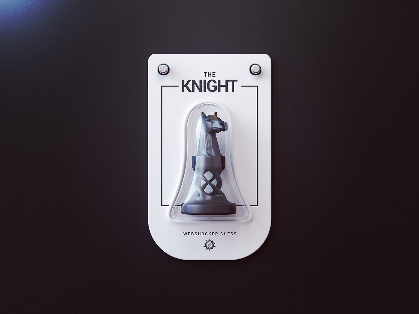 chess design knight rook Packaging product game 3D art