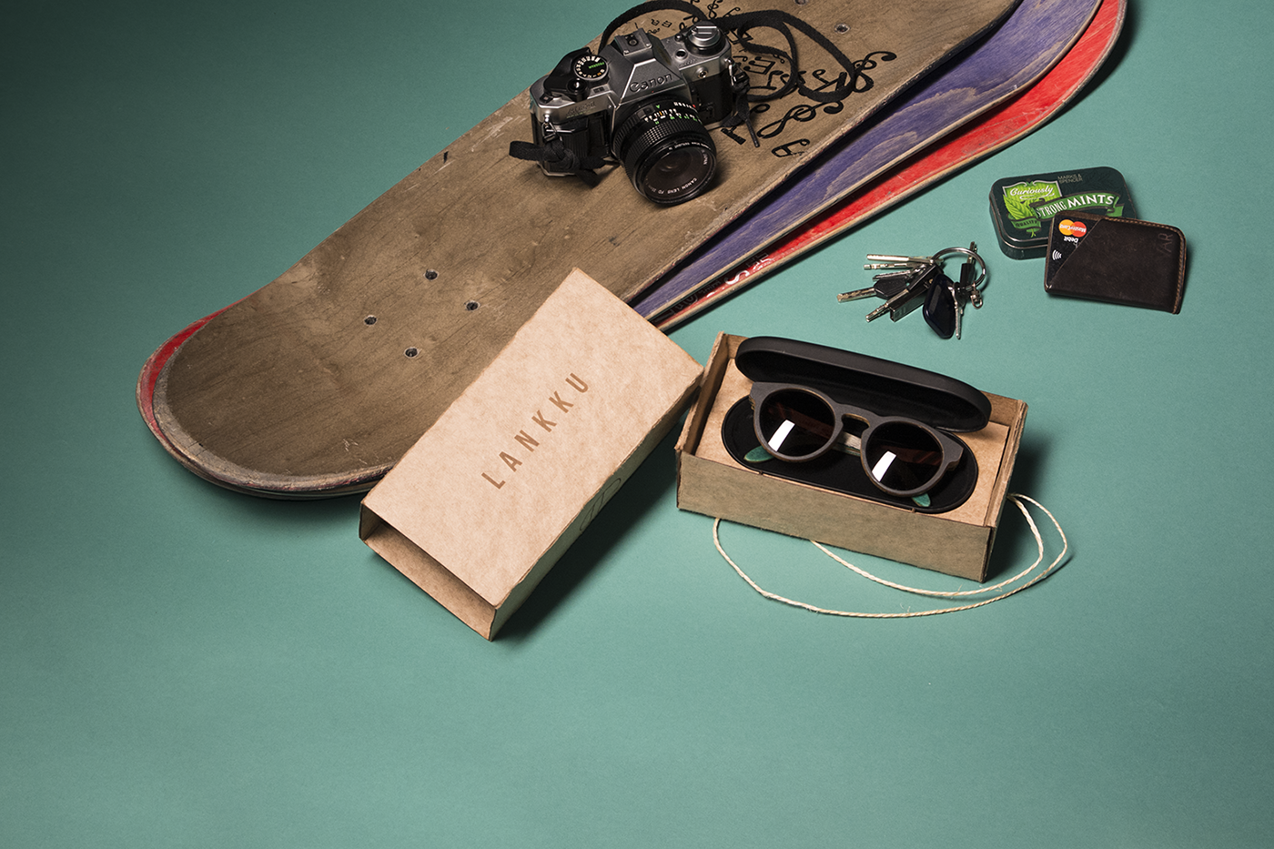 packaging design package Sunglasses studio branding  lankku handcrafted helsinki radical