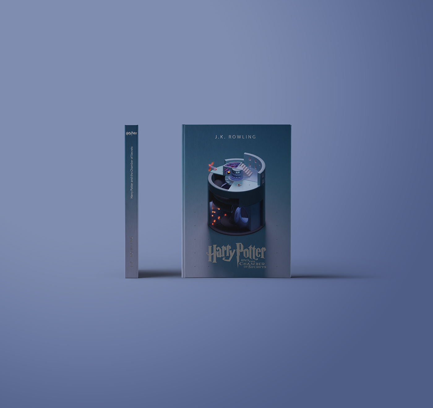 harry potter books ILLUSTRATION  cover 3D graphic design  J K Rowling libros colors voldemort