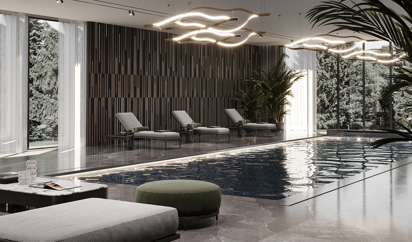 architecture design home homedesign house Interior interiordesign livingroom Pool visualization