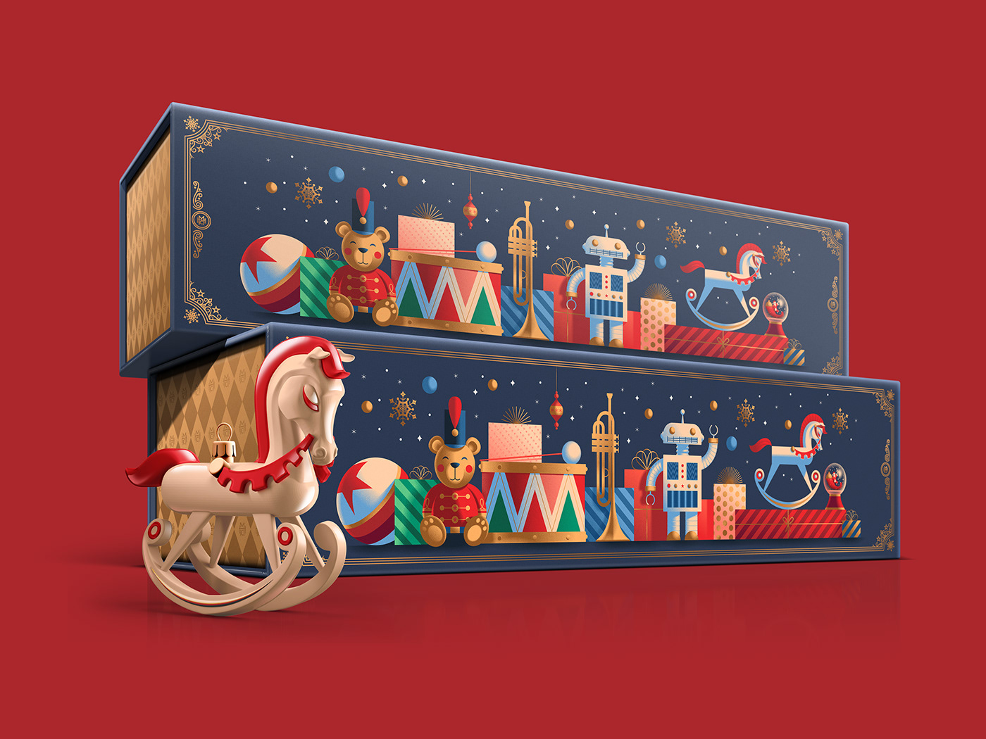 ILLUSTRATION  branding  Brand Design Christmas Holiday Macys santa vintage New York celebration