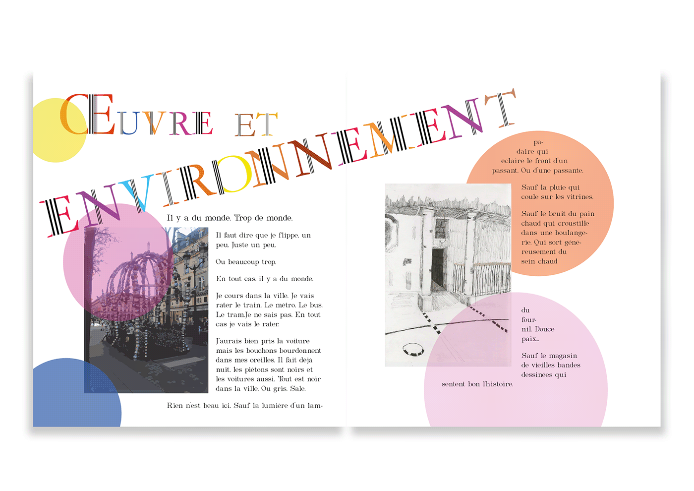 Dada magazine mise en page art dans la ville buren estienne typedesign