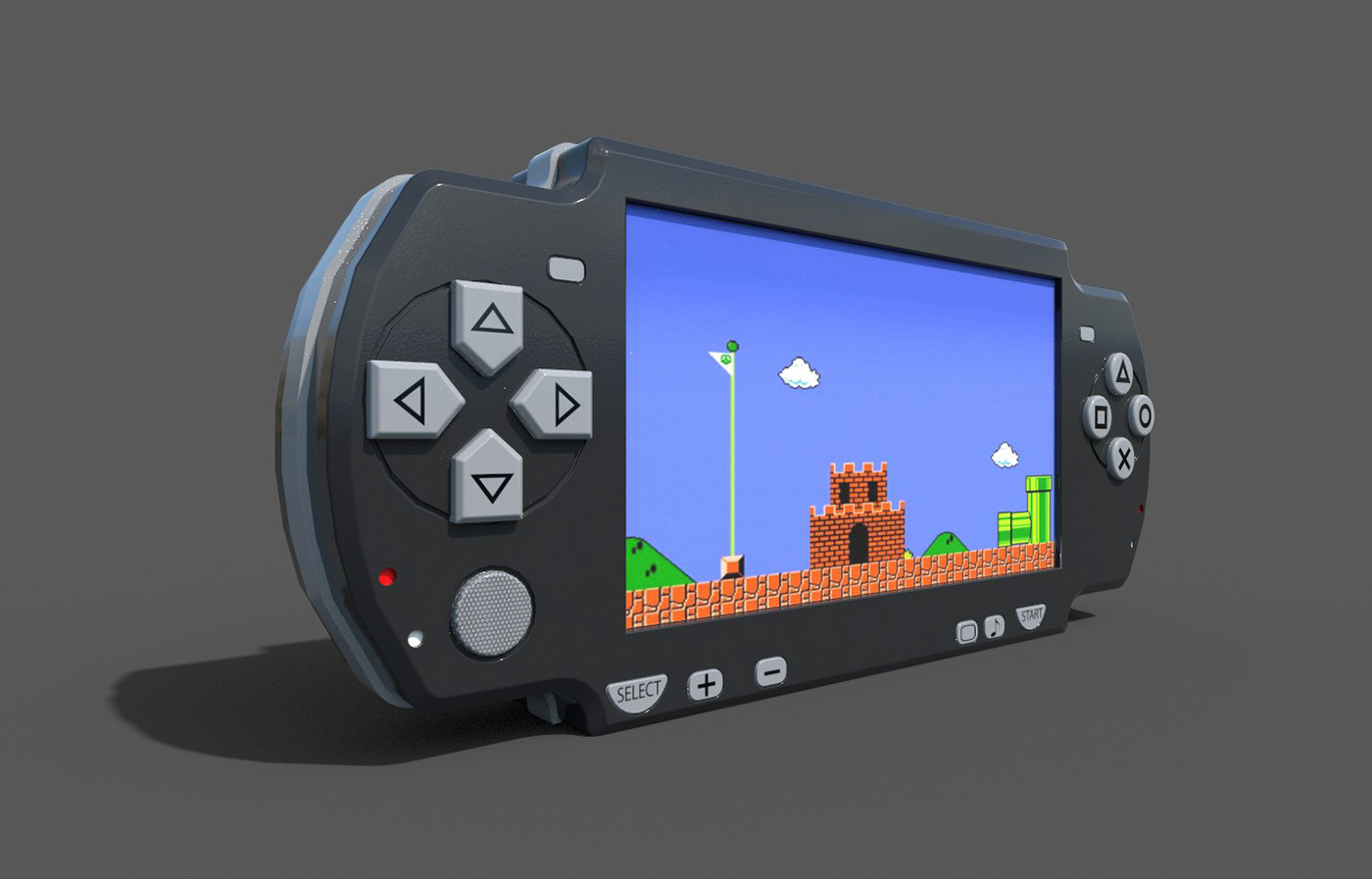 video game Gaming psp PSP game 3D 3D model modeling Maya PSP 3d model PSP Video Game