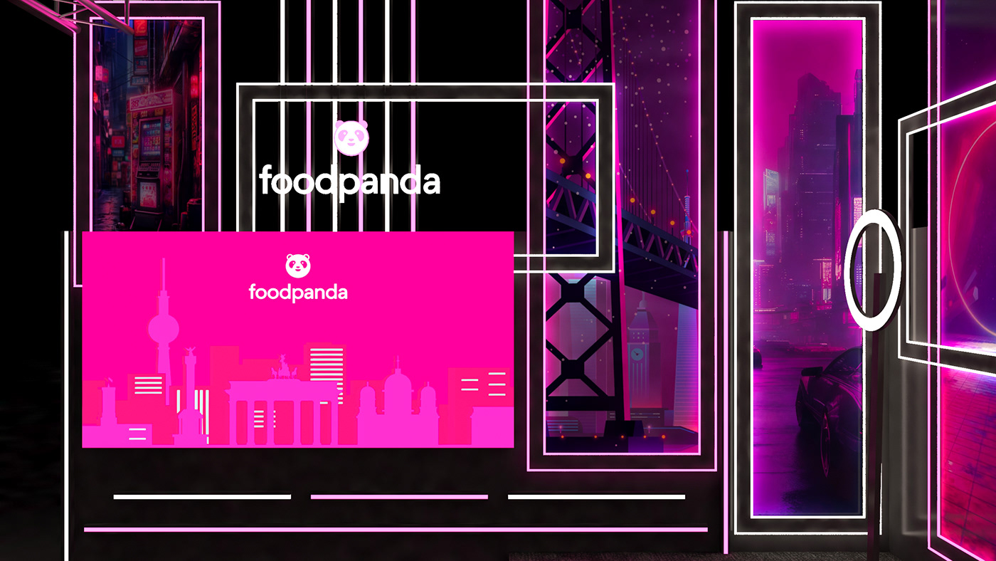 Food  foodpanda Event Events EventDesign design brand identity activation Exhibition  Exhibition Design 