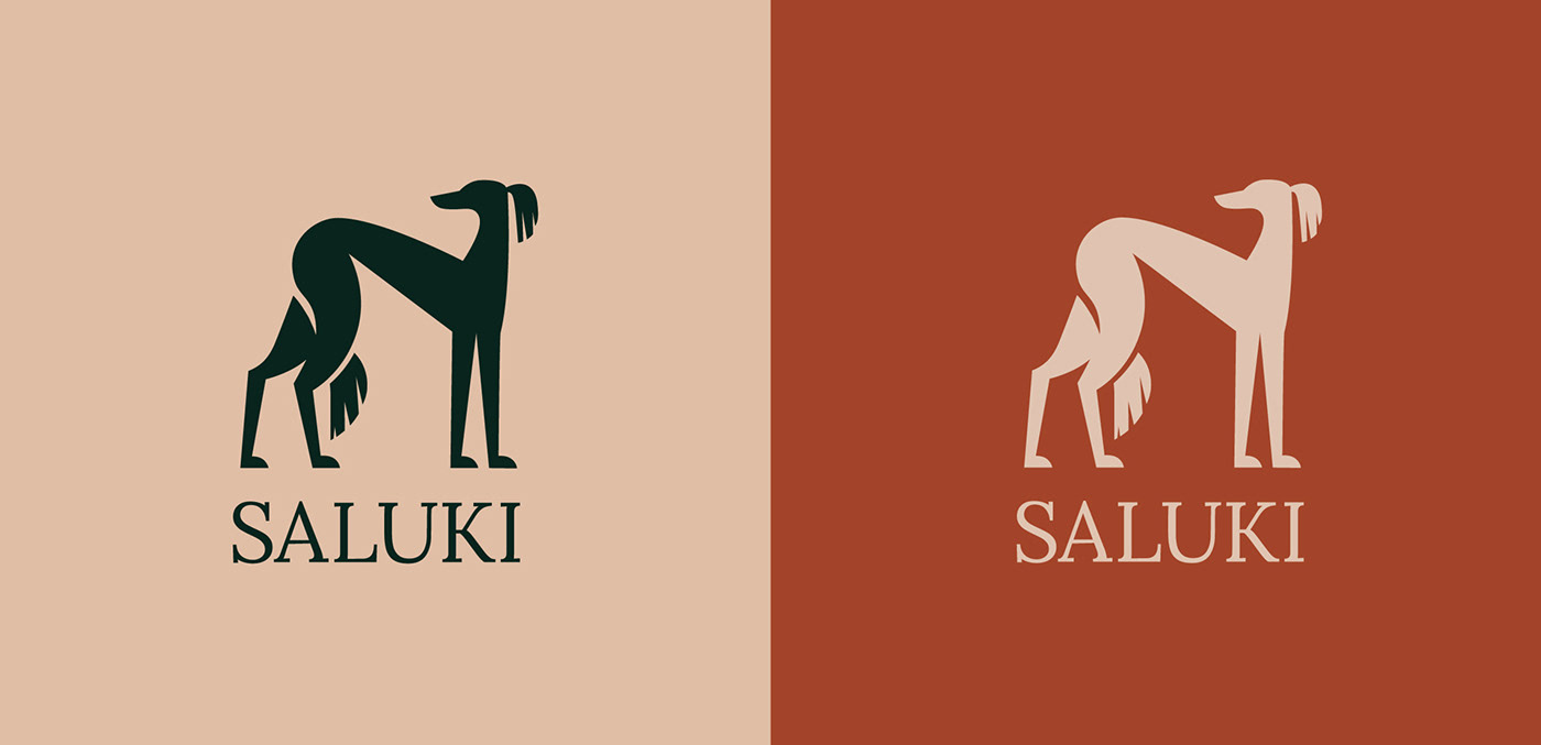 Brand Mark brandbook branding  dog hound logo logofolio Logotype saluki dogs