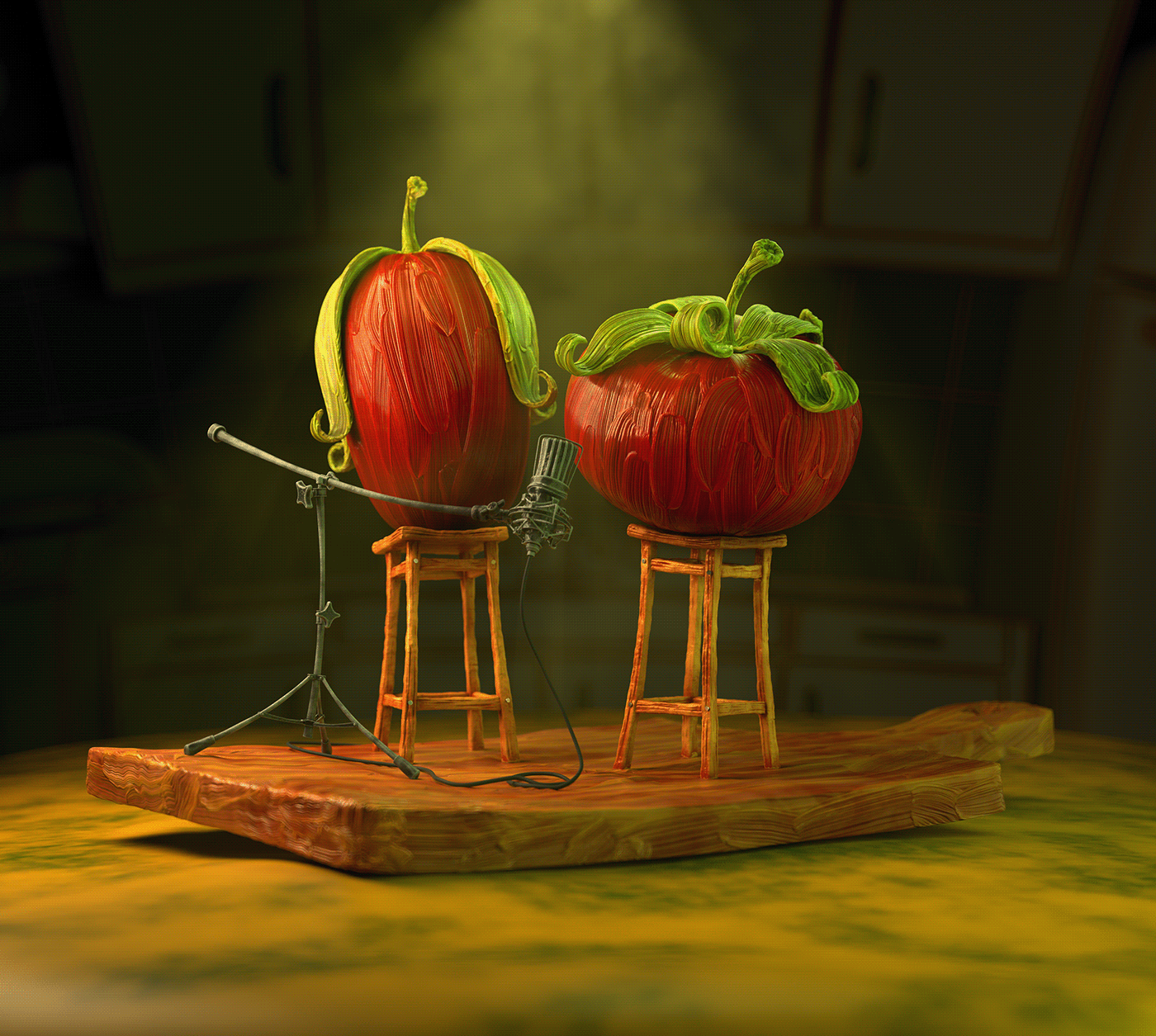 3d food 3D illustration 3d modeling art CGI cute digital illustration modo Substance Painter