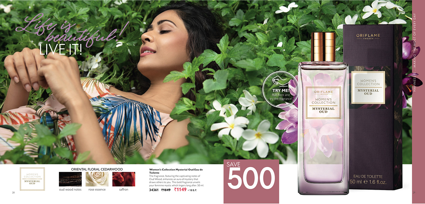 Advertising  beauty Canon India oriflame
