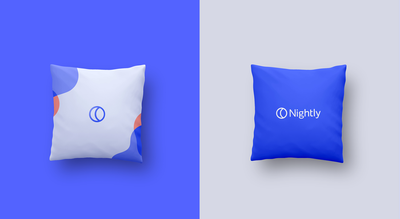 brand sleep sleep app app branding branding  blue Business Cards pillow logo adobeawards