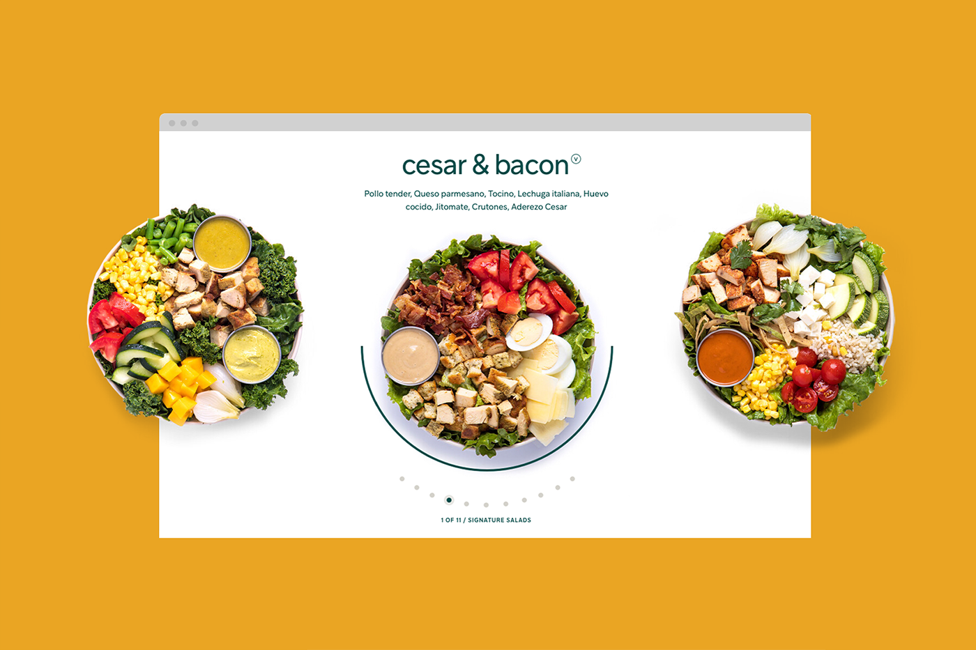 boul branding  design green healthy Packaging restaurant salad UI/UX Webdesign