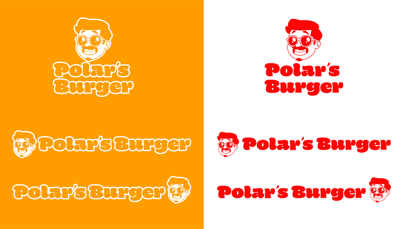 Food  burger logos restaurant brand visual identity ILLUSTRATION  Brand Design Logo Design identity