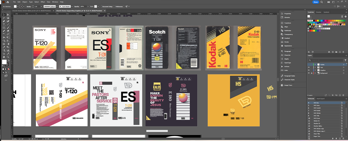 Layout design inside Adobe Illustrator