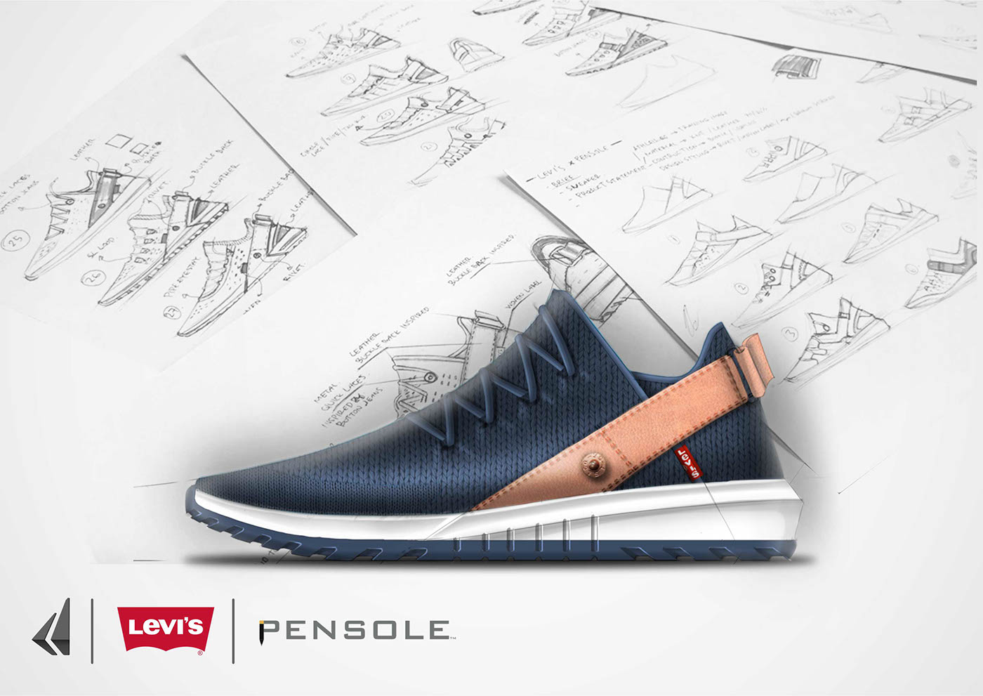 pensole x levis Pensole levis shoes footwear design sneakers concept lifestyle