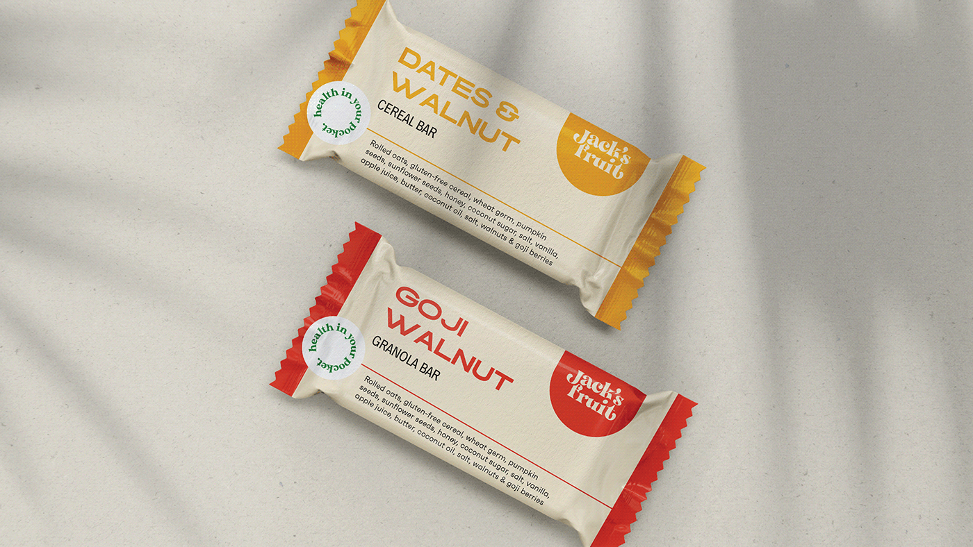 Disjointed Work granola bar ILLUSTRATION  Logo Design packaging design Brand Design branding  energy bar nutrition visual identity