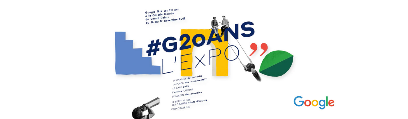 ILLUSTRATION  Usbek & Rica g20ans google expo Paris future #g20ans Exhibition  sua balac