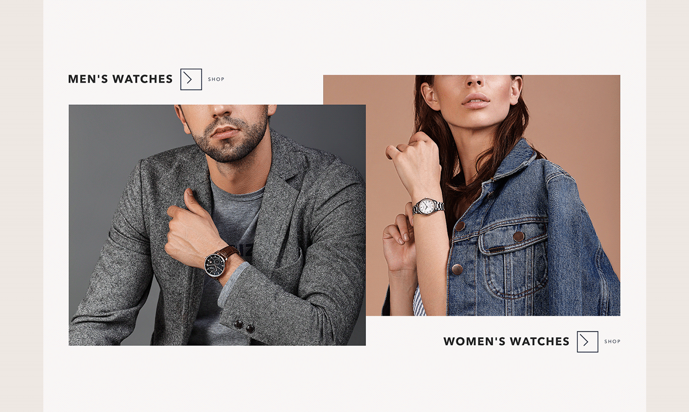 e-commerce ecom Fashion  store watch