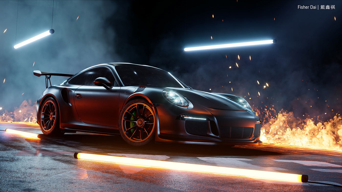 DXR rtx Unreal substance Porsche Gaming automotive  