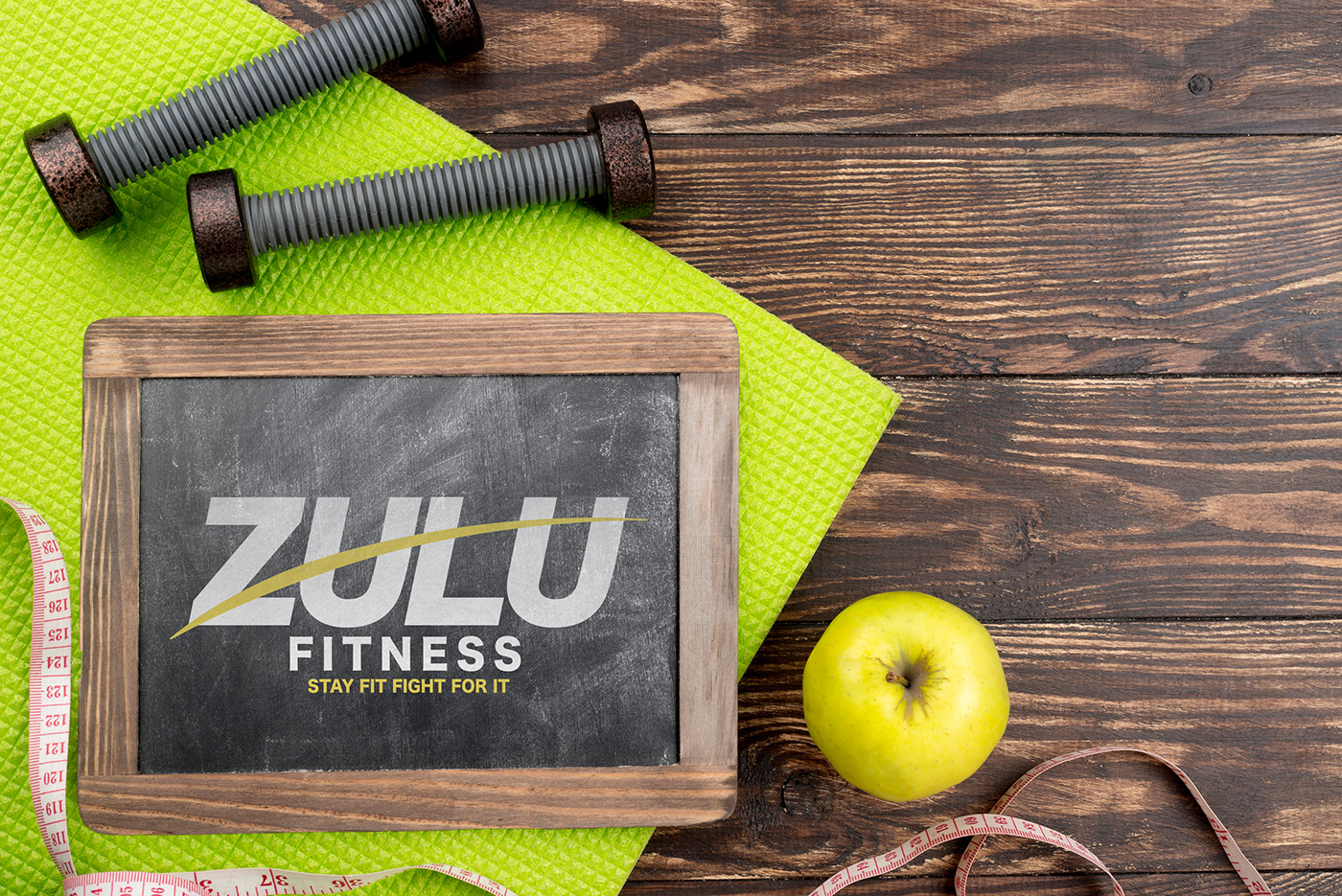 brand card design fitness gym identity letterhead logo stamp Zulu