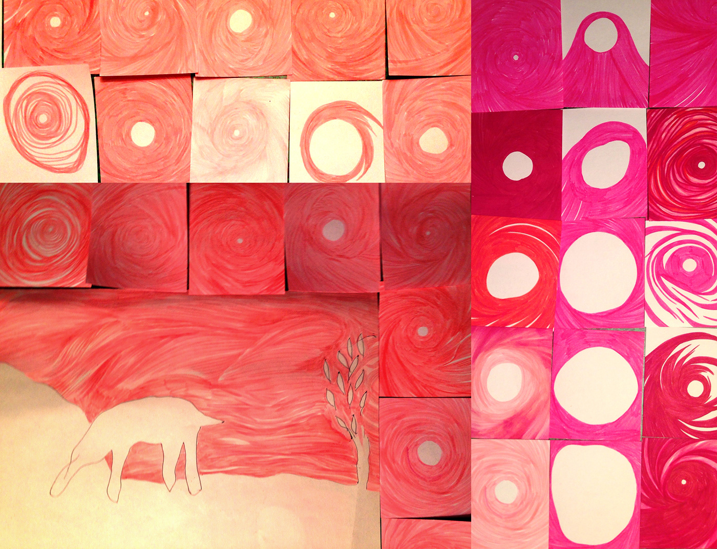 unity dessin contemporain metaphysic pink Love experimental cycle transe joy hanoun