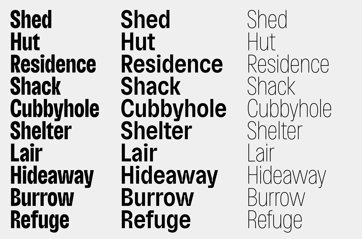 bespoke brand typeface custom type font New York sans serif shed The Shed type Typeface