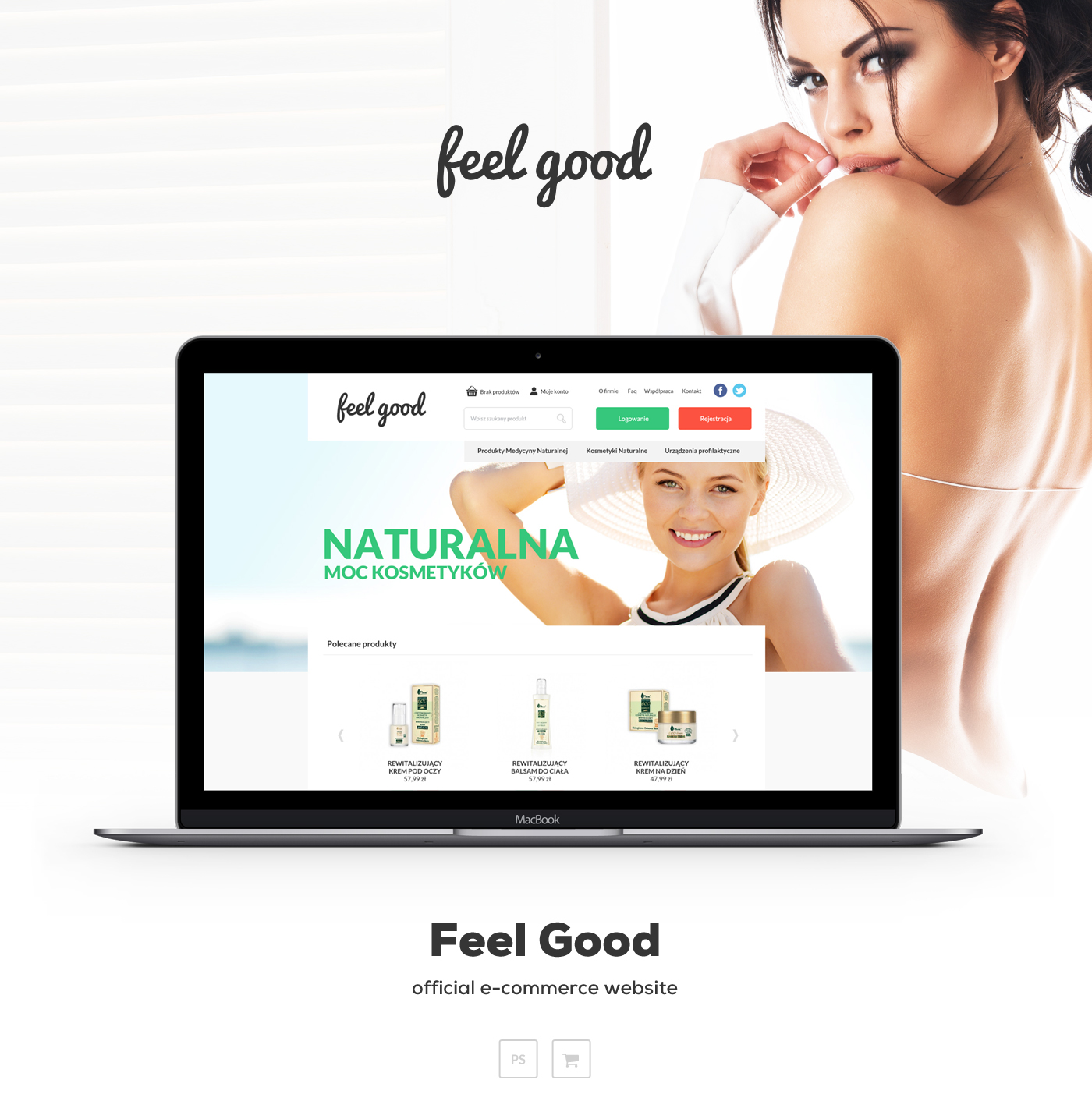 UI Ecommerce photoshop Web design Webdesign poznan poland ux Website beauty cosmetics natural