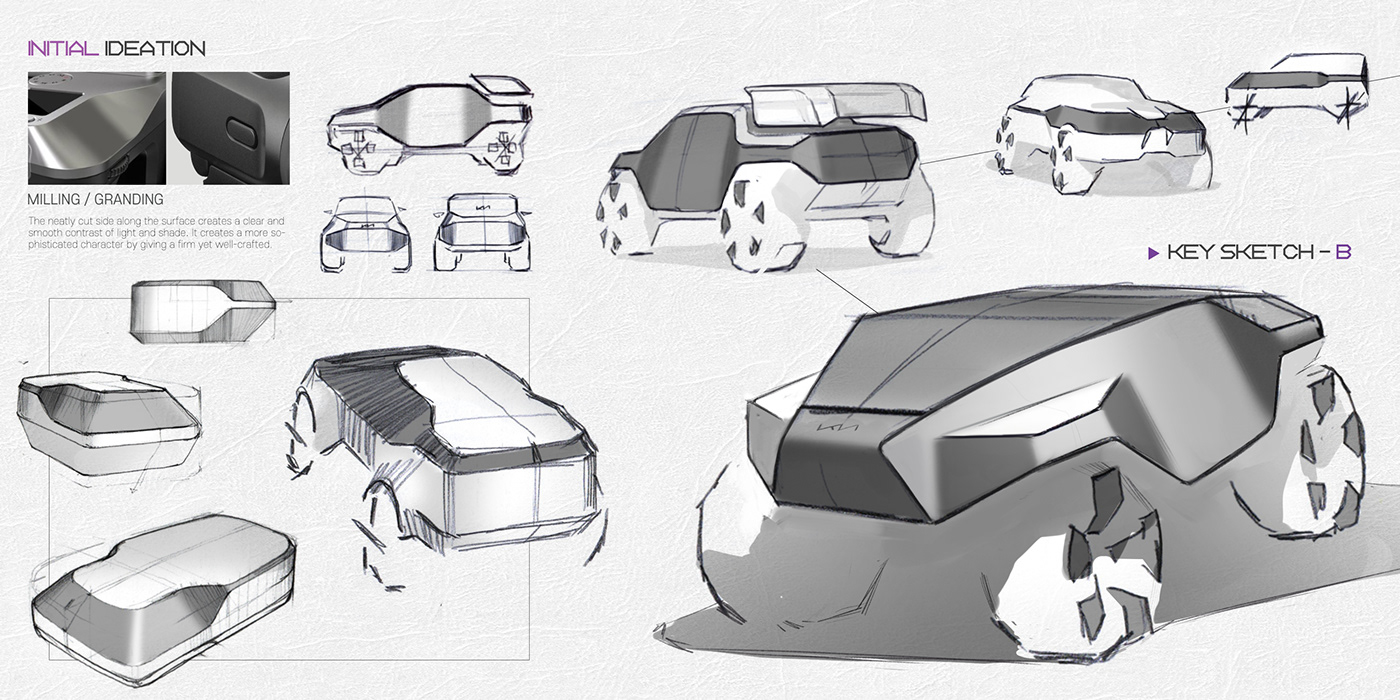 Automotive design car design concept car mercedes product design  ev5 transportation BMW Future Lions kia