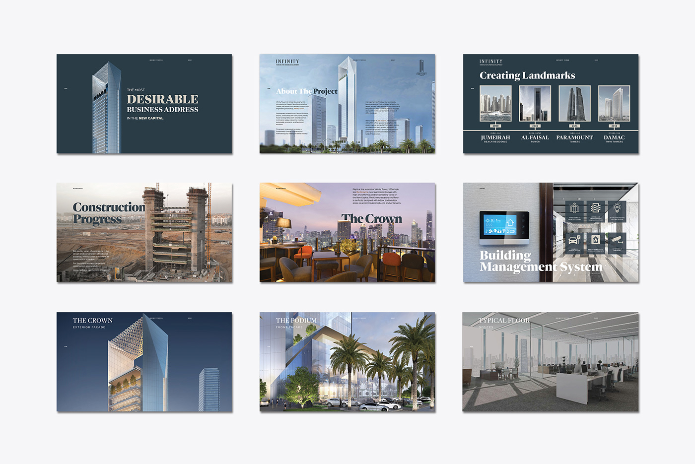 architecture skyscraper real estate brand identity design brochure Real Estate Branding