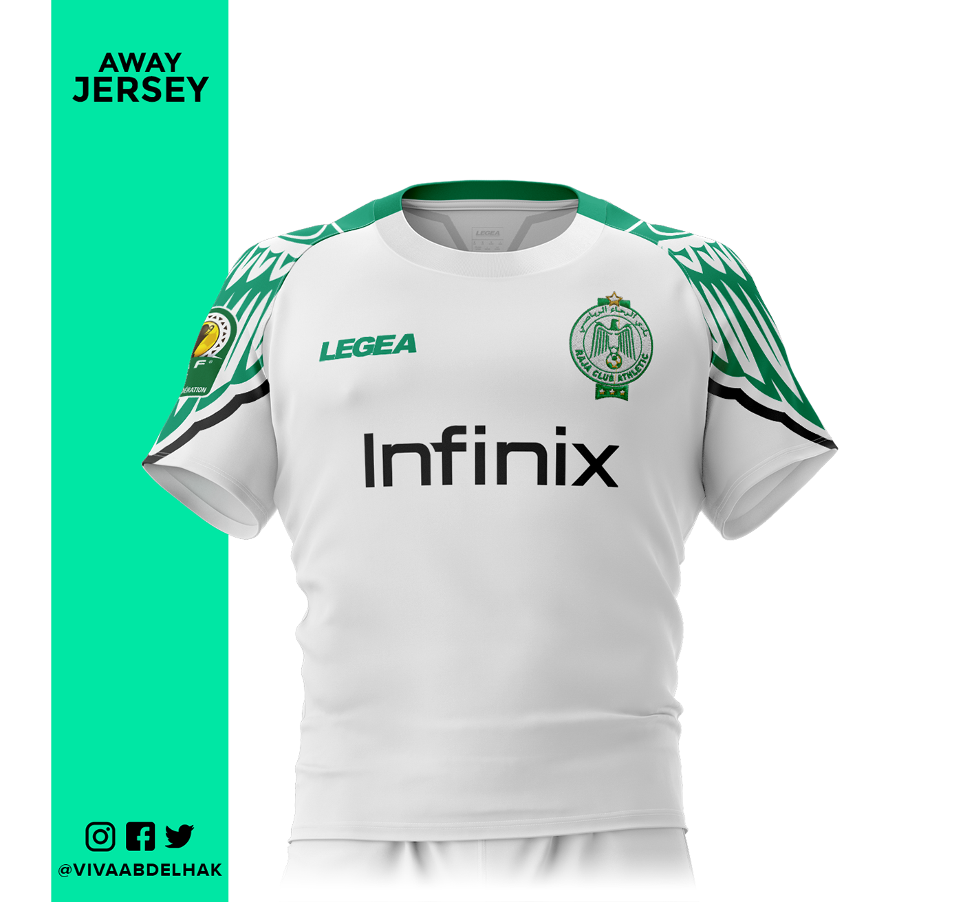 RAJA CLUB ATHLETIC Legea Sport soccer kits 