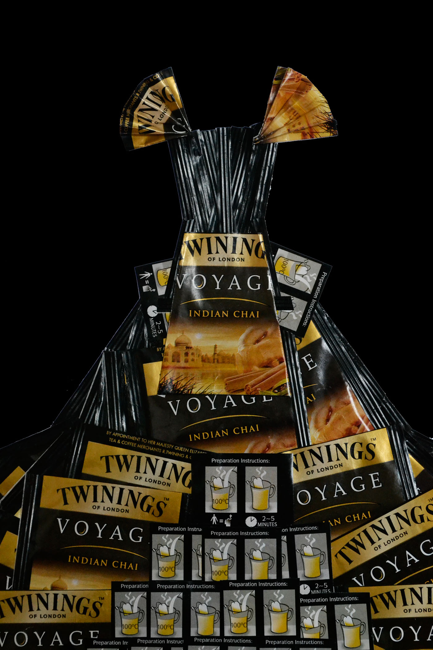 dresses tea Twinnings te publicidad paper tea bags