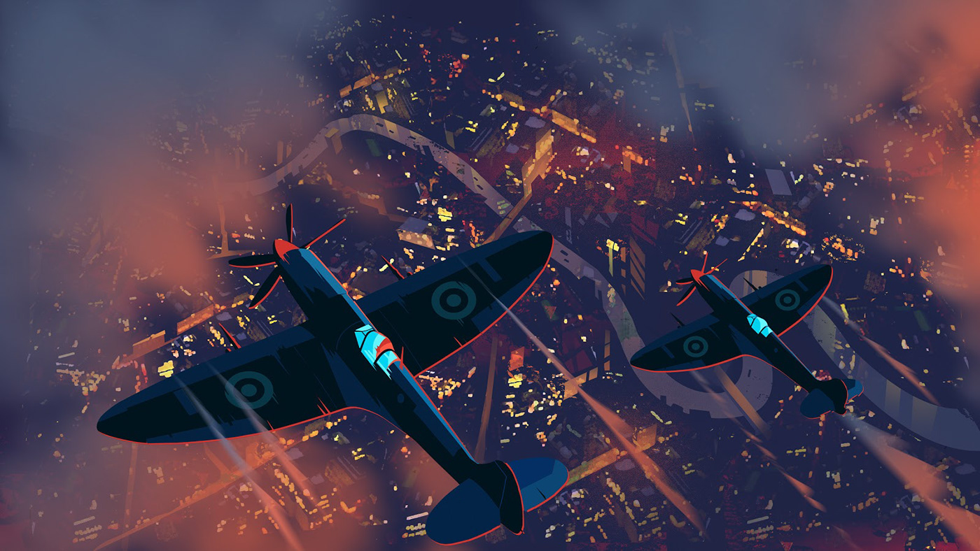 Blizzard bridge esports flares London overwatch  OverwatchLeague planes Spitfire