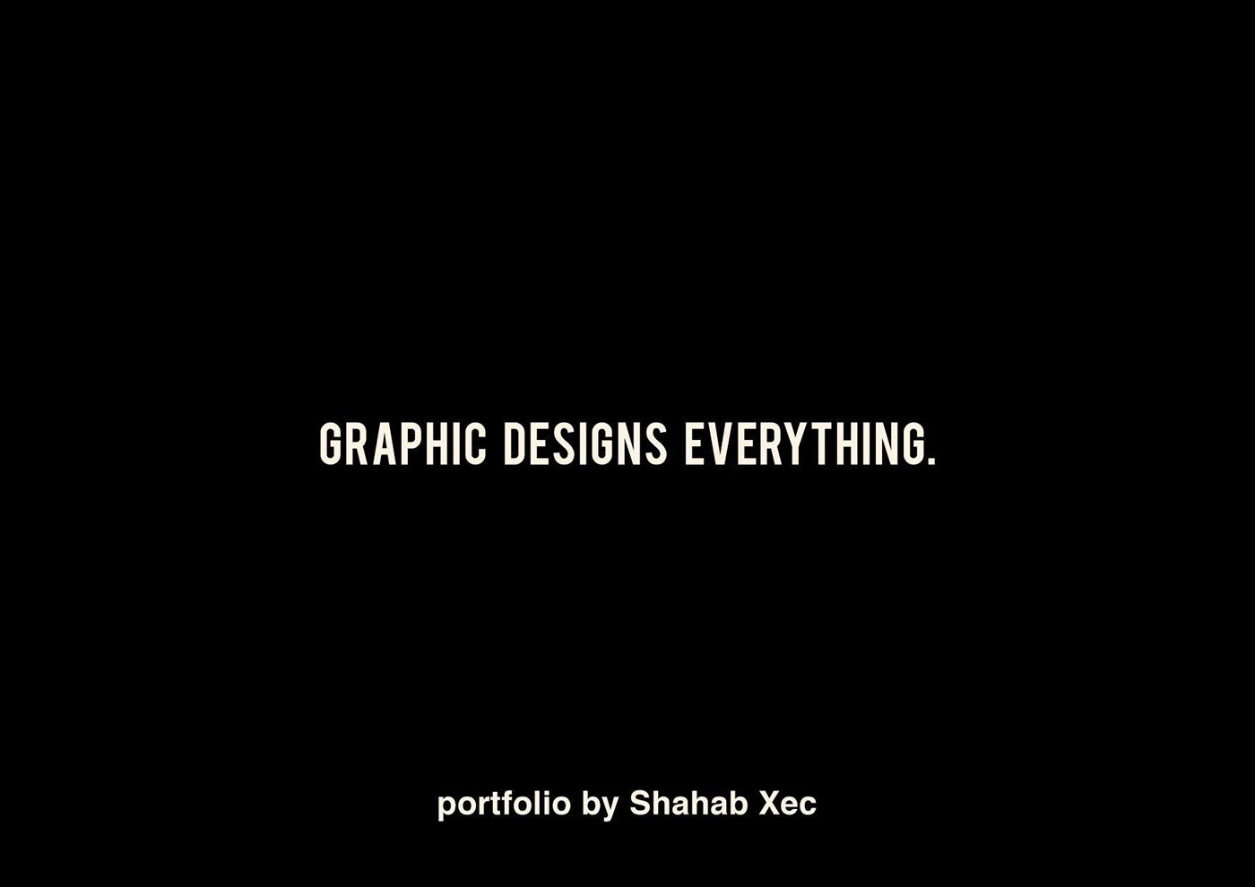 portfolio graphic design  Everything