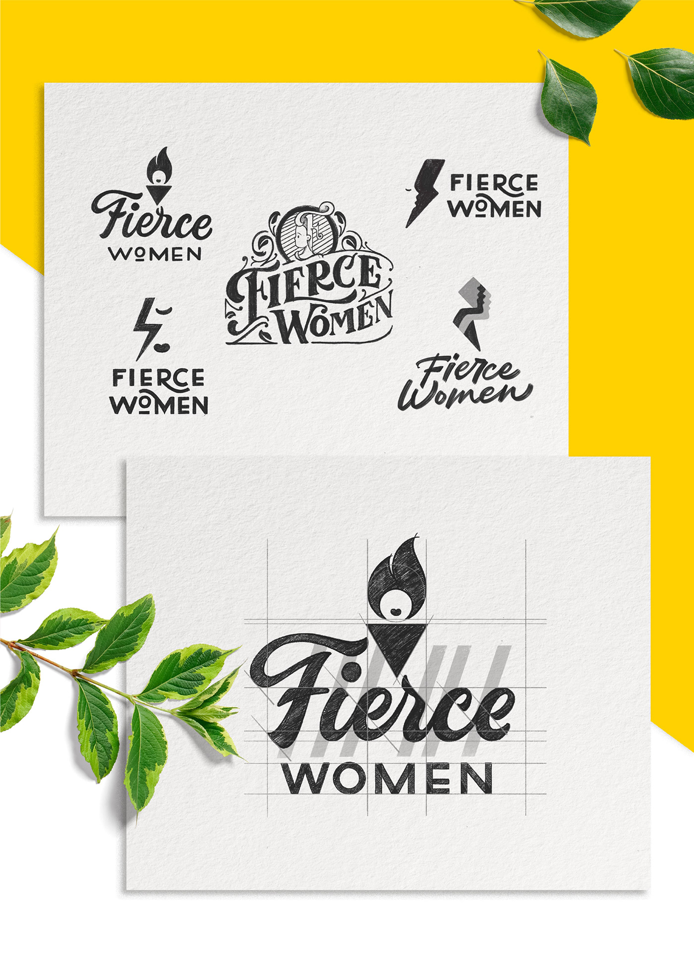 brand lettering women card game equality feminism type HAND LETTERING visual identity branding 