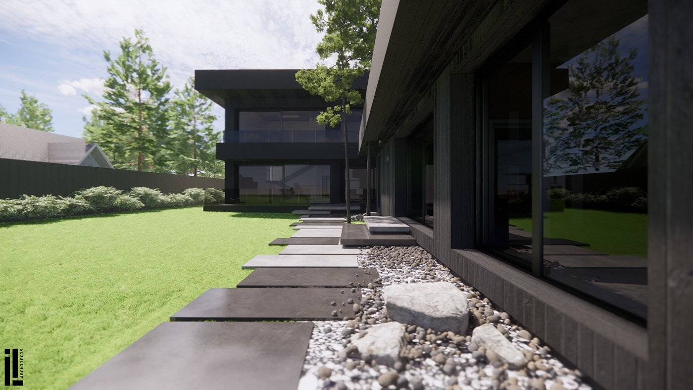 architecture visualization Render exterior modern