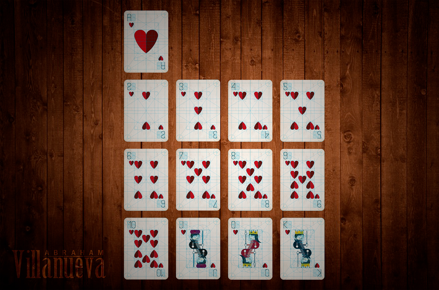 geometry geometria playing cards Poker cartas Baraja naipes