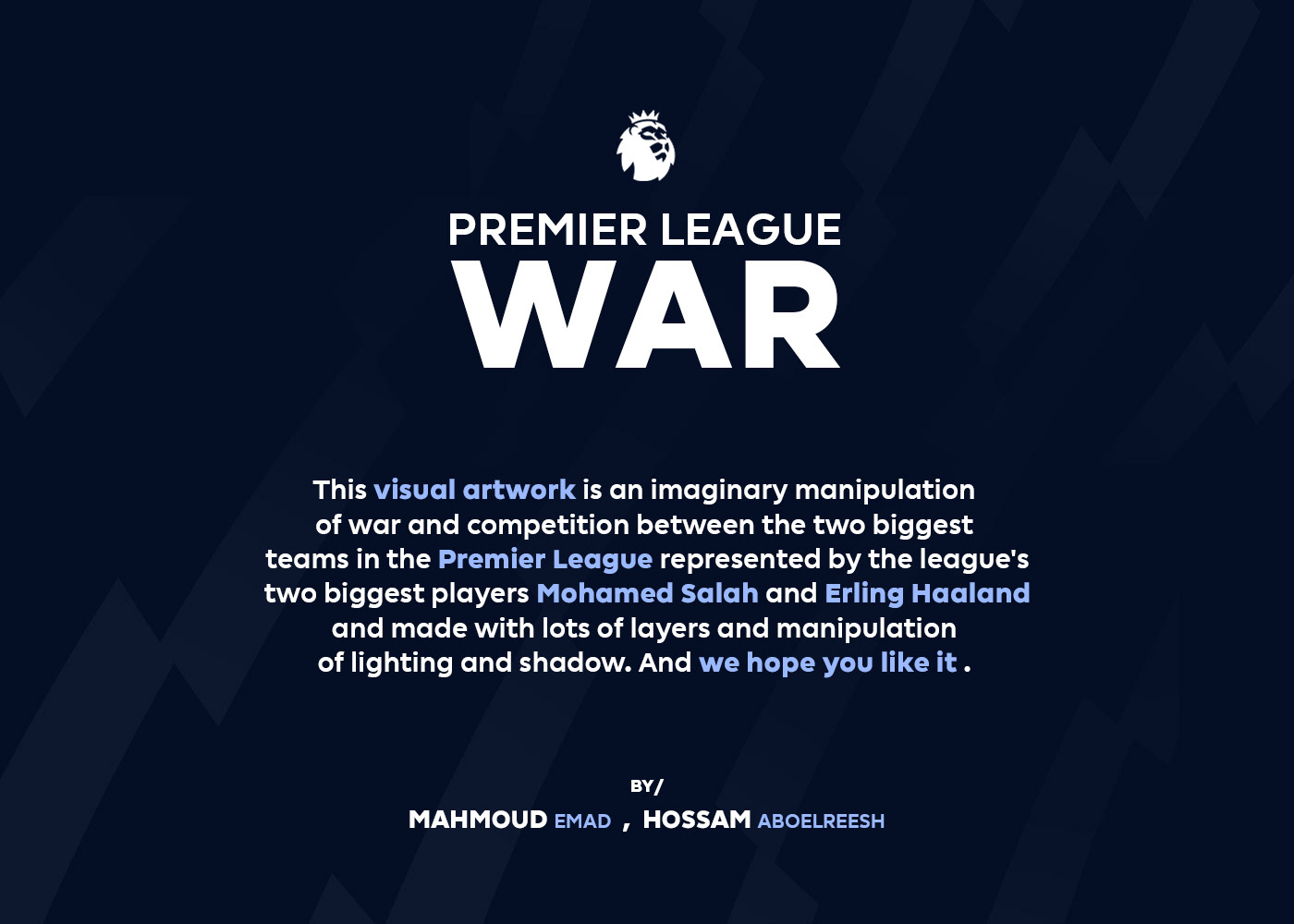 SMSports football soccer Sports Design Premier League sports poster design art Premier League artwork Premier League War