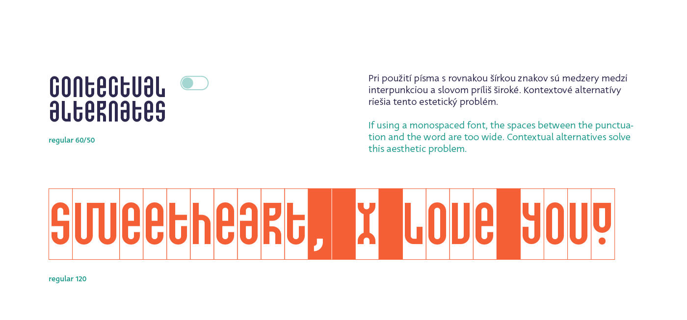 Adobe Portfolio Display duospaced font monospaced sans typedesign Typeface