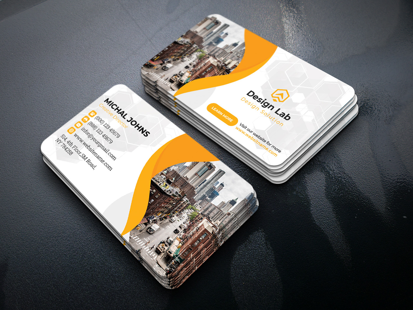 black blue business business card call card clean corporate creative design