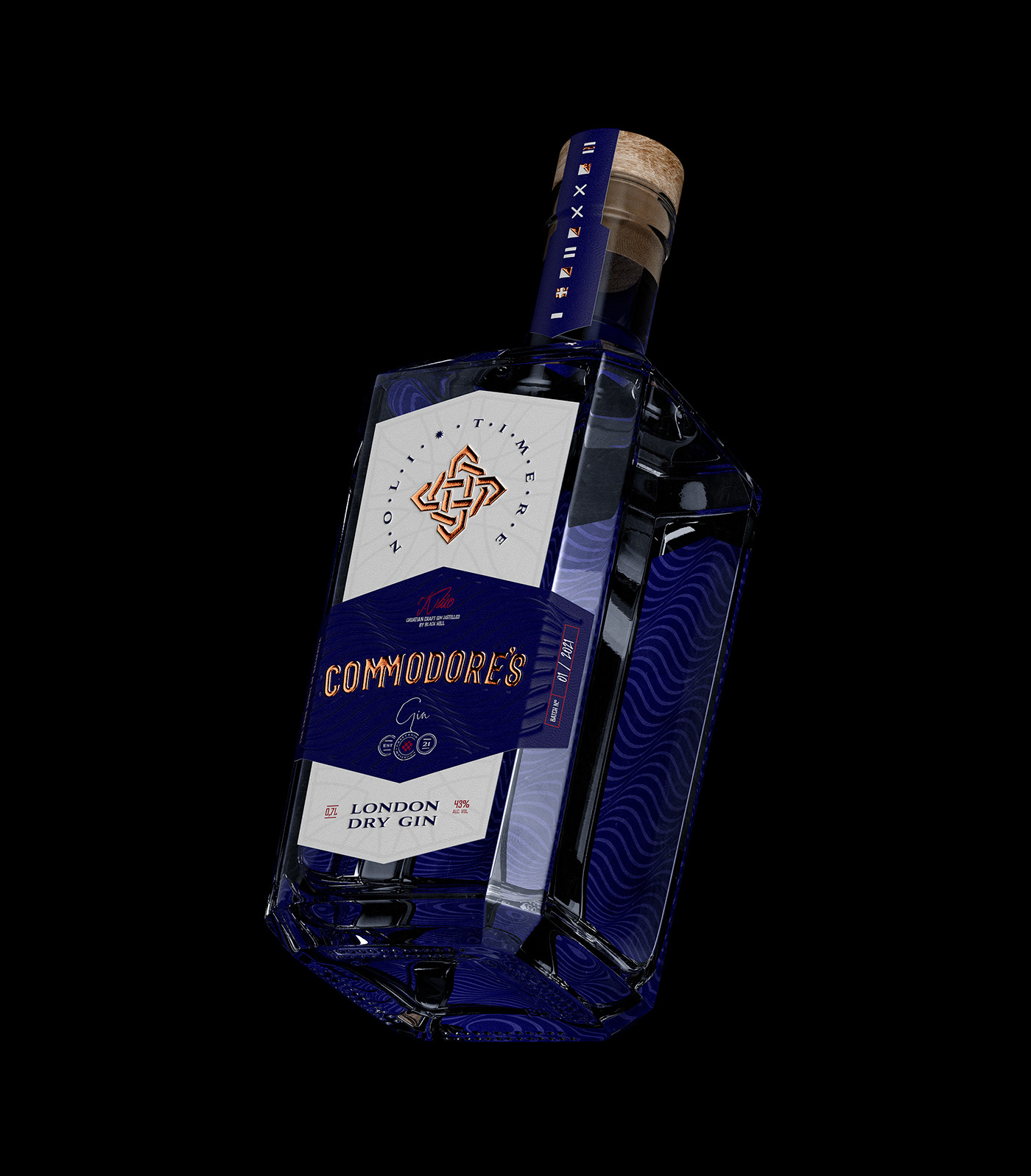 3D alcohol beverage bottle CGI design designer drink Label label design
