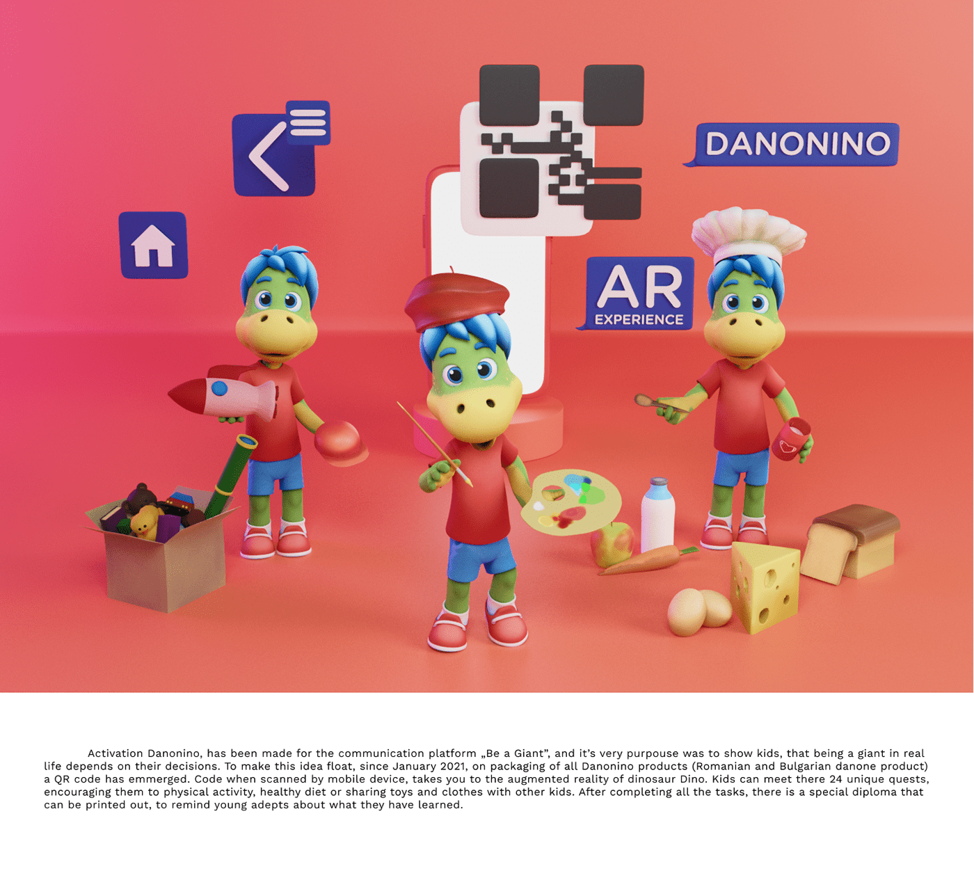 3D animation  app AR ANIMATION augmented reality cartoon Character design  mobile