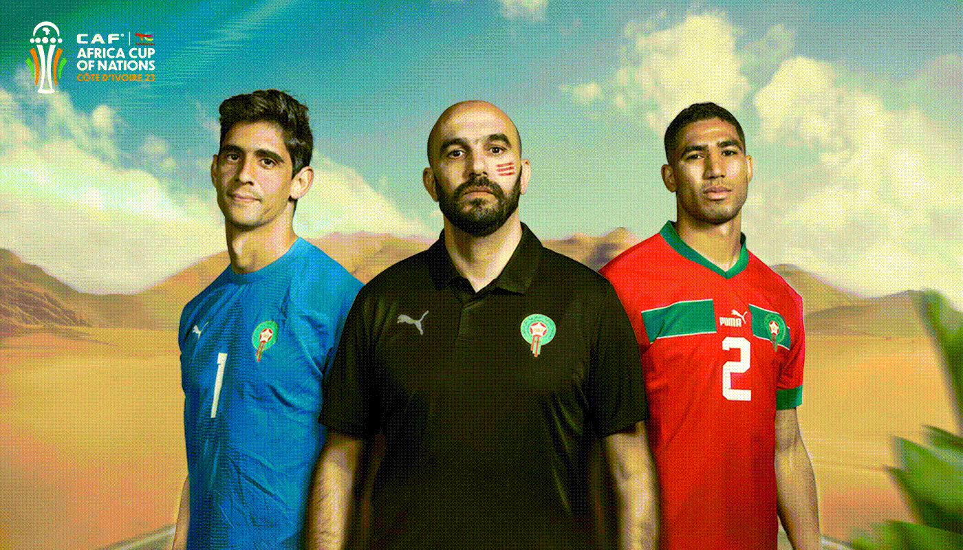 design concept art concept design Sports Design Social media post Morocco WorldCup Qatar 2022 Africa cup caf 2023