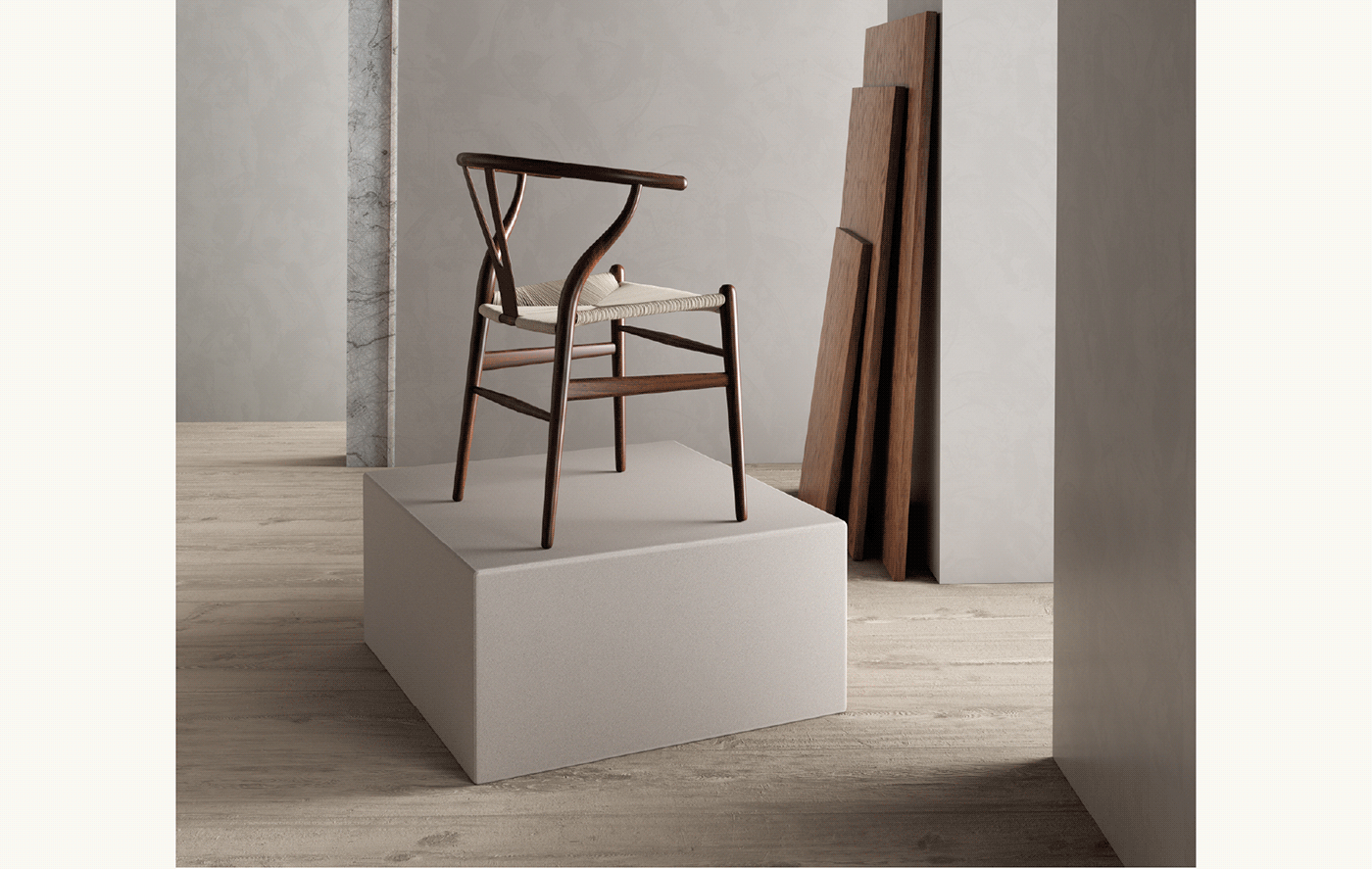 3ds max adobe illustrator Adobe Photoshop chair corona furniture interior design  product Render wood