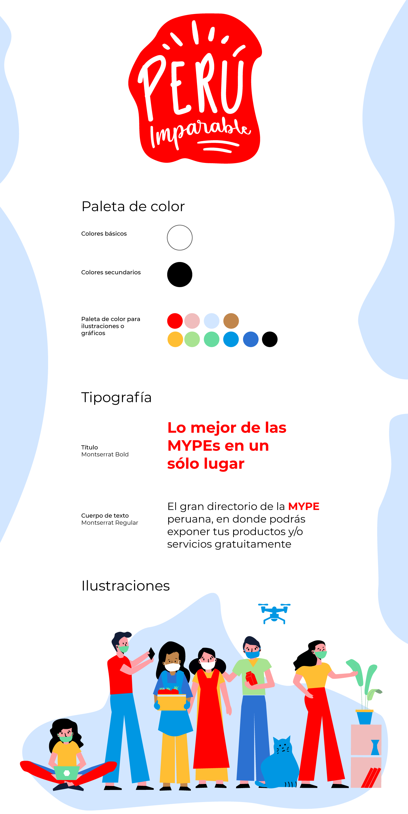 ilustracion imparable marca mype panel peru peruano PERUIMPARABLE ux Web