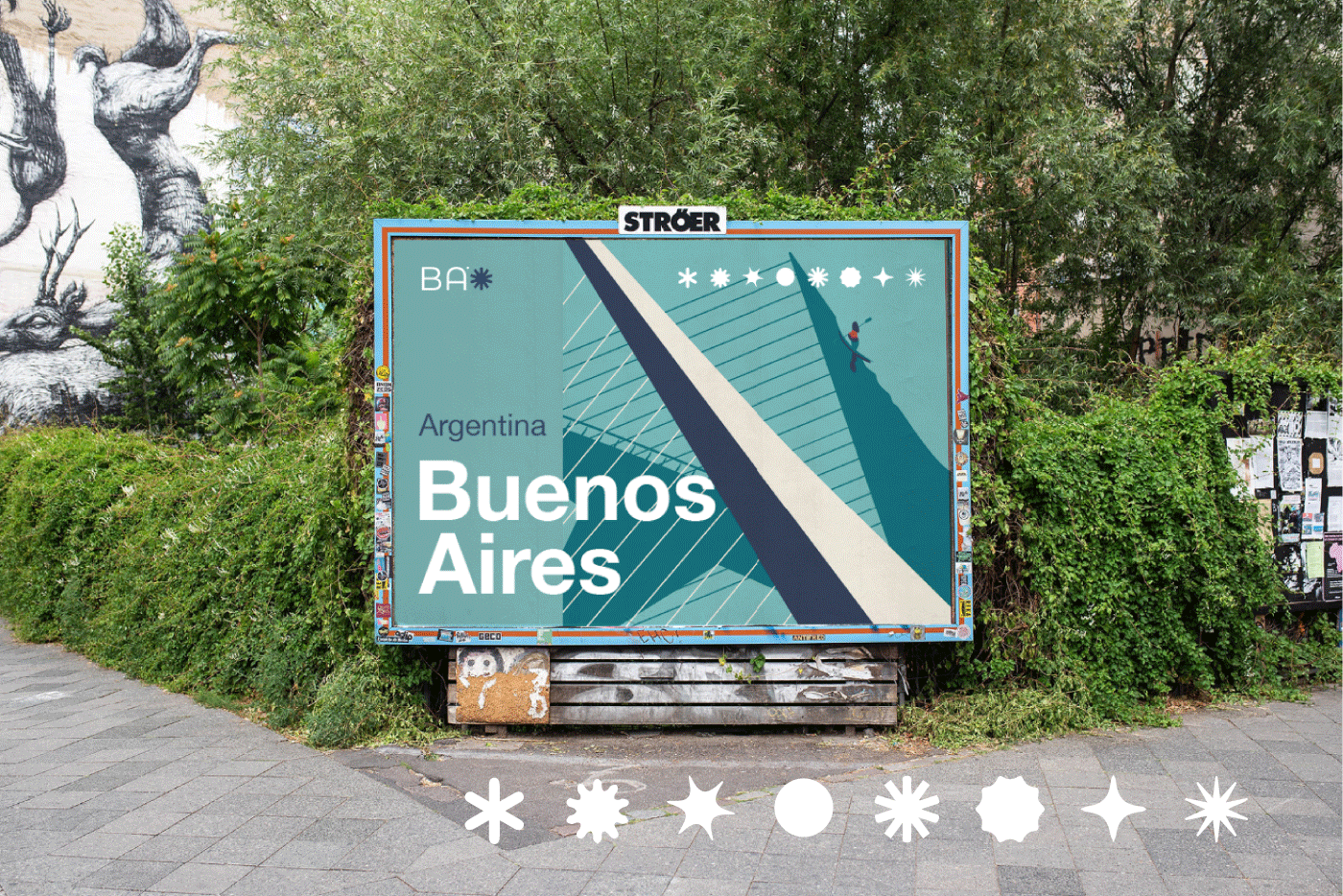 advertismend argentina brand buenos aires city color ILLUSTRATION  ilustracion Street vector