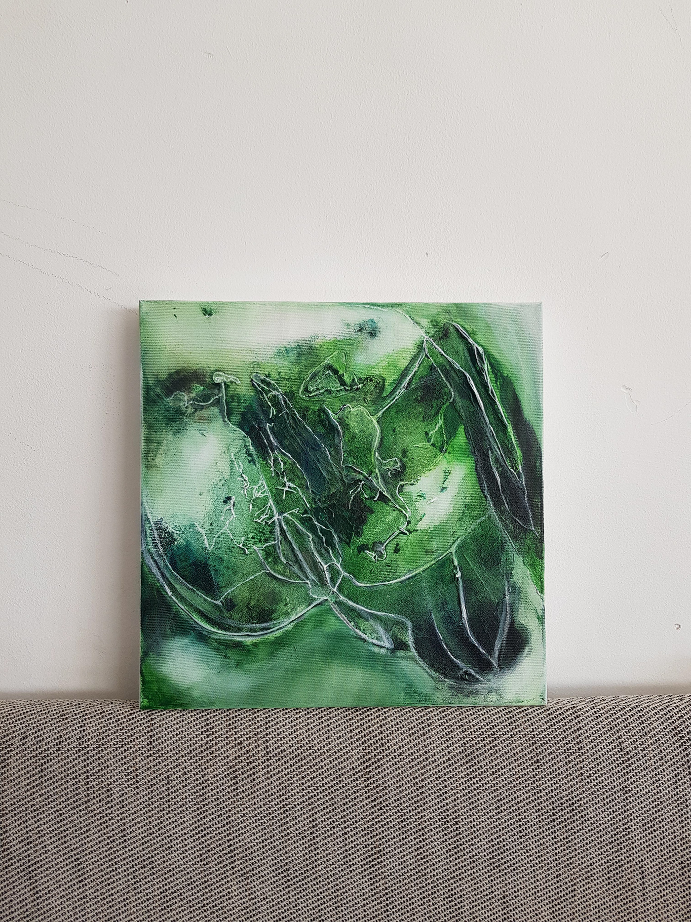 art abstract artwork Abstract Art acrylic canvas green art acrylic painting Original Art forest art