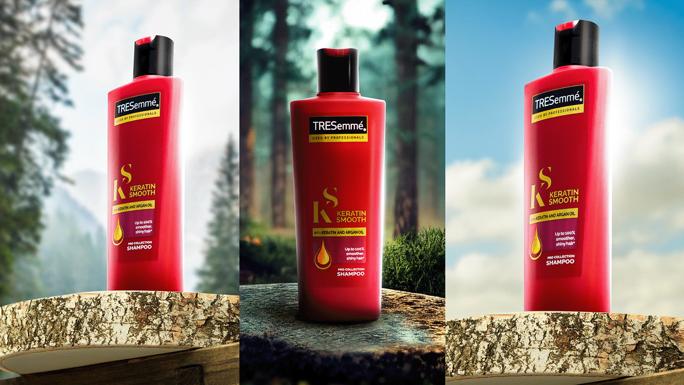 campaign digital media hair media Packaging Product Shoot shampoo social social media Tresemme