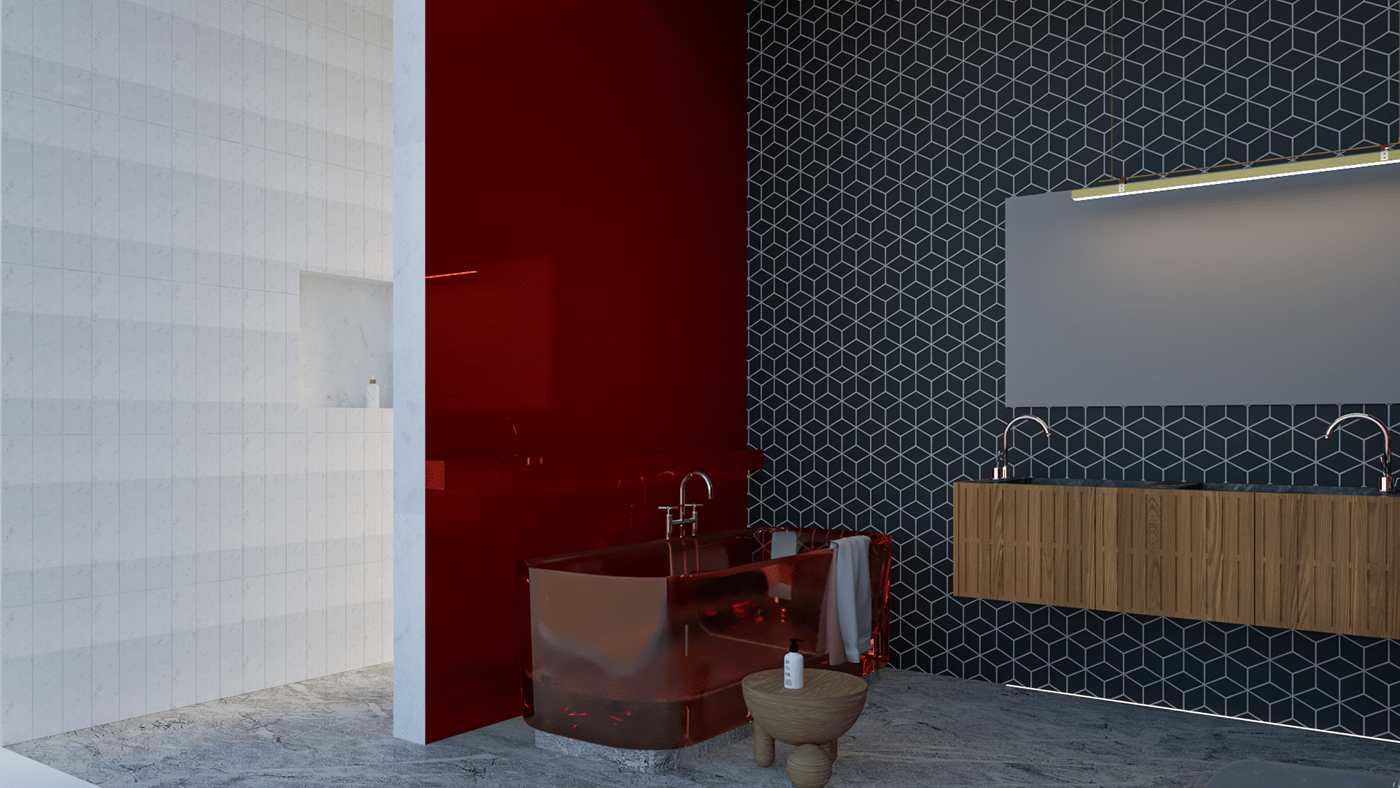 archviz architecture bathroom design bathroom visualization Render vray