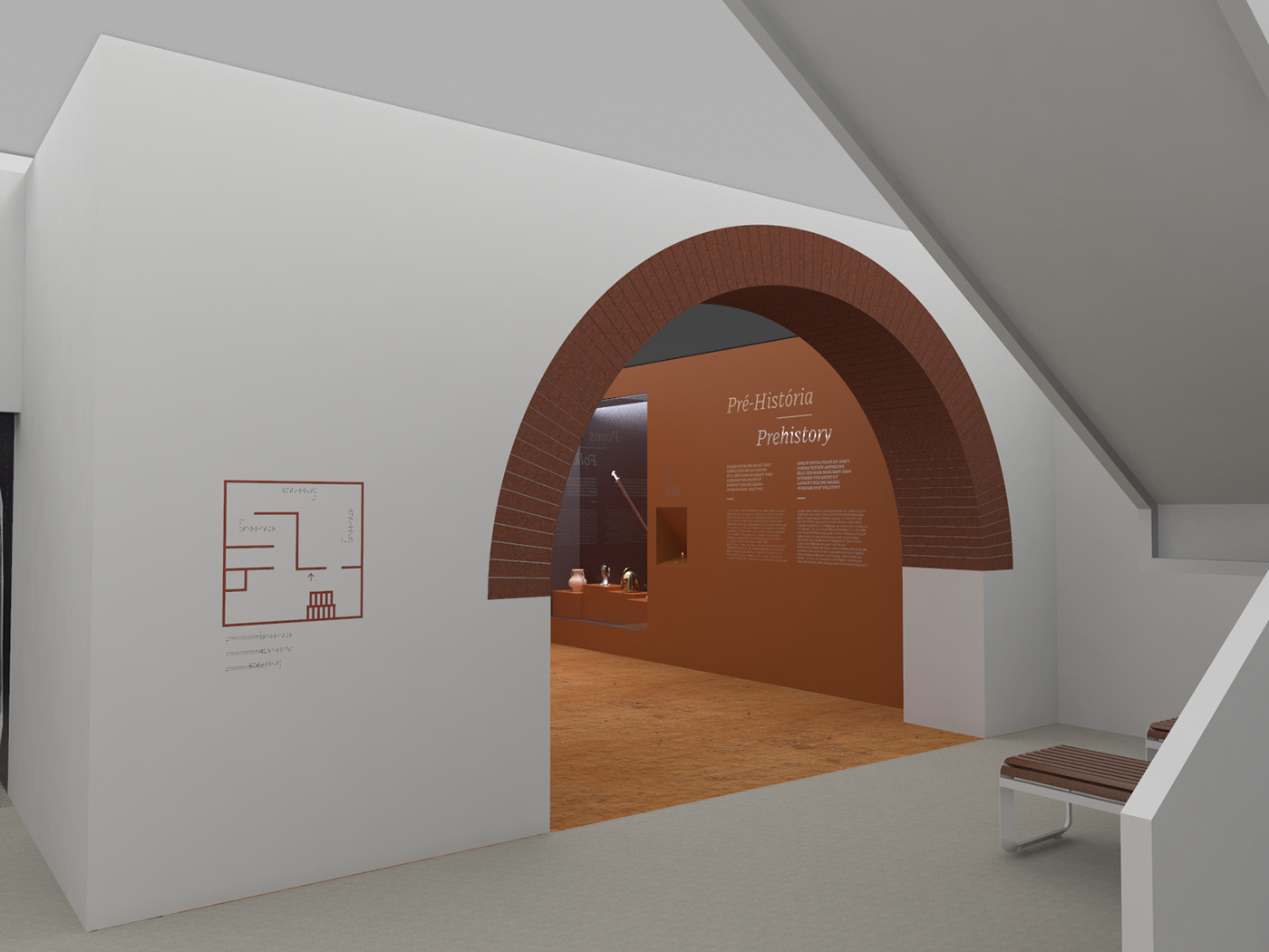 3D art design industrial design  interior design  museum public space Render