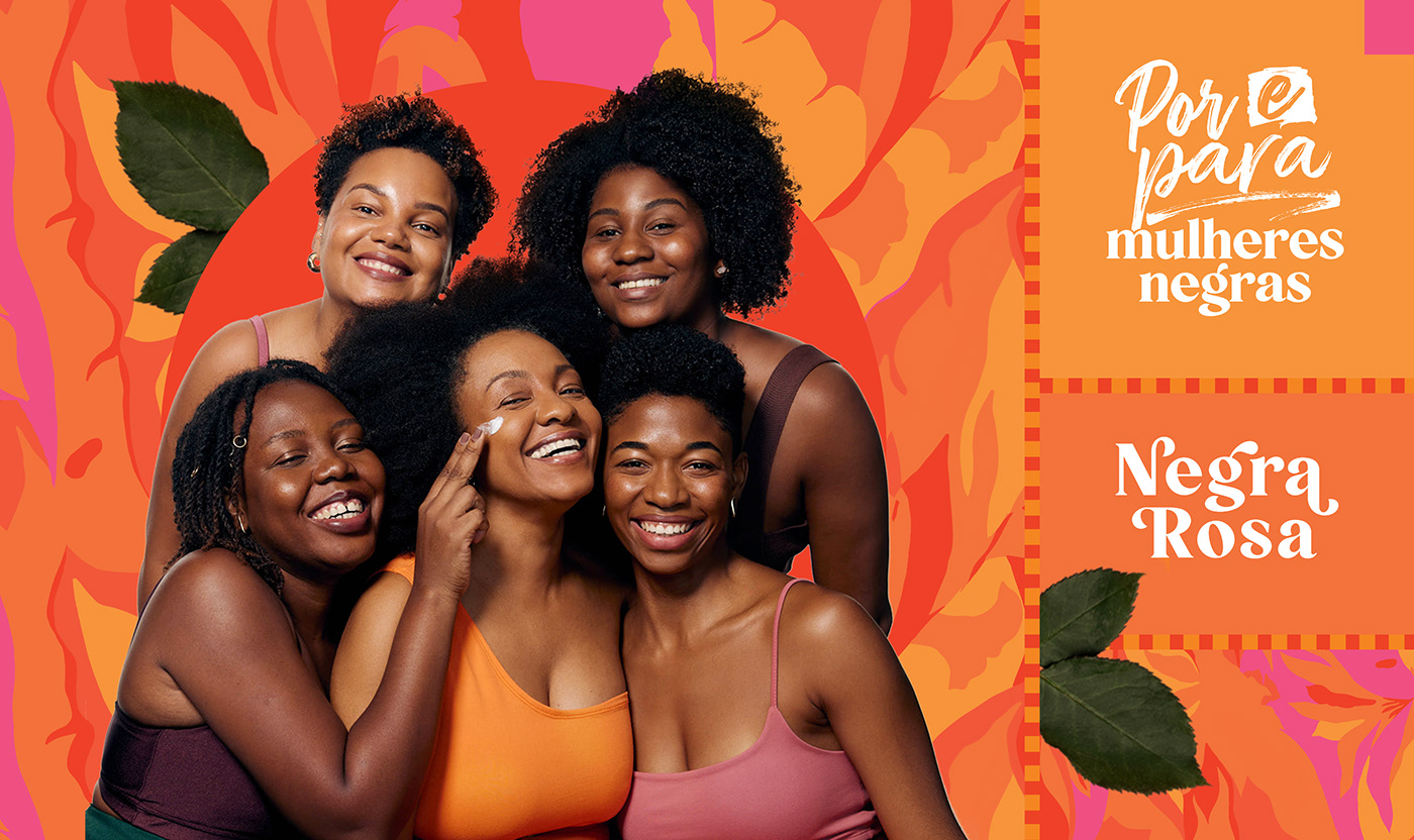skincare Mulheres negras identidade visual brand identity criação Redes Sociais publicidade design gráfico visual identity Direção de arte