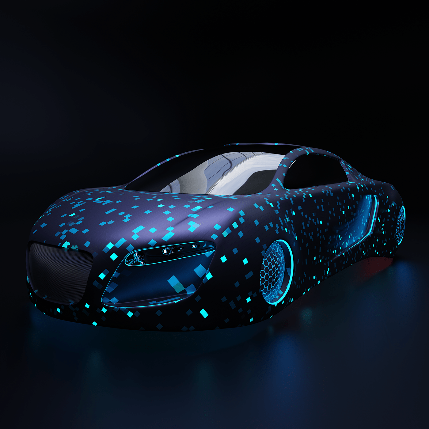 Audi audirsq blender blenderdesign car cardesign creative futuristic Scifi supercar